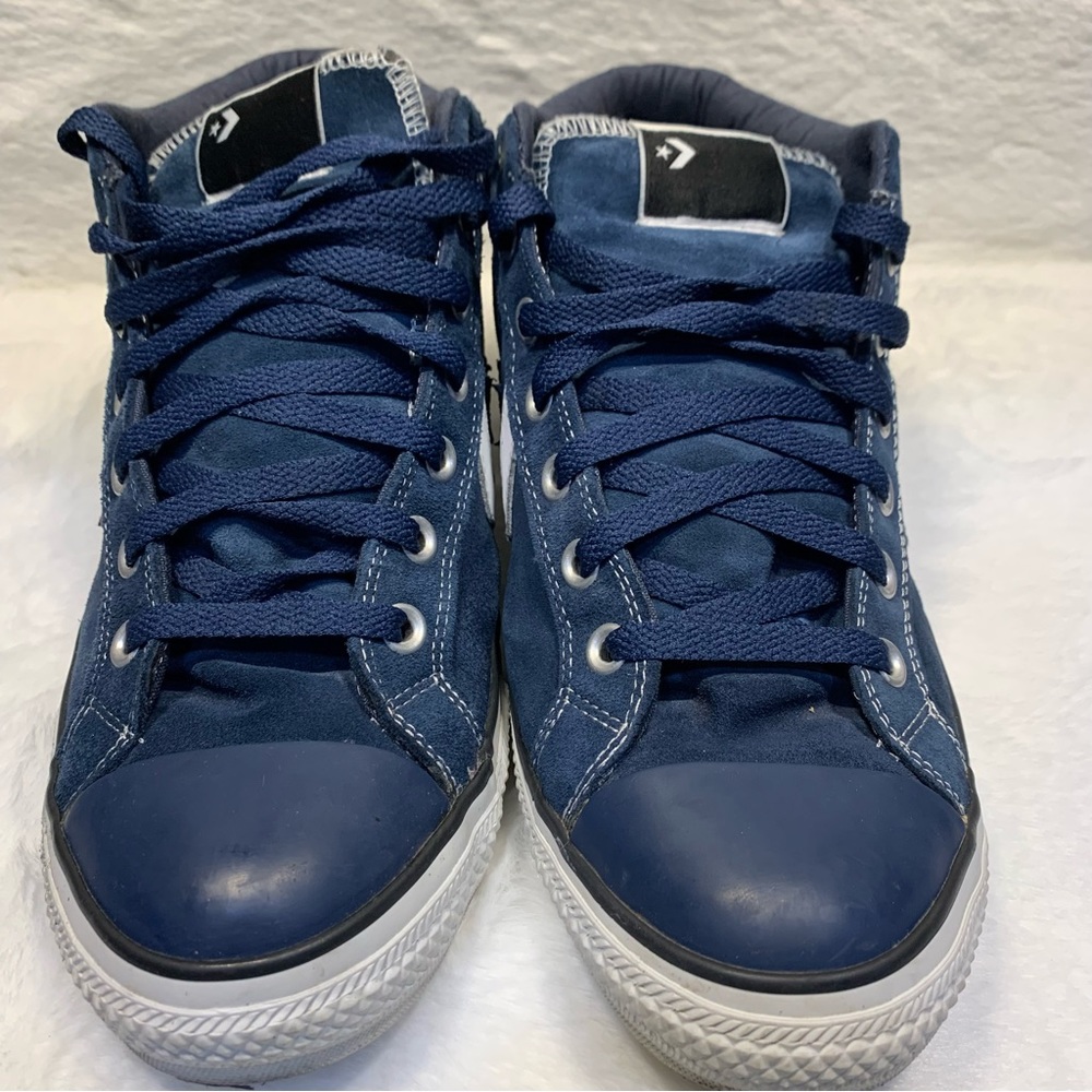 Converse All Star Kenny Anderson Mens Blue/White Mid Top Shoes Lace Up Size 11